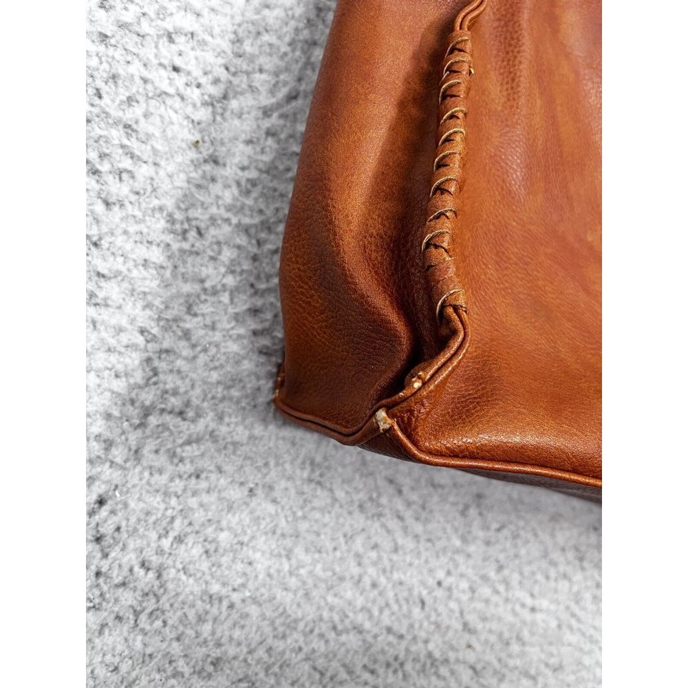 Darcy Marks London Vegan Brown Pebbled Leather Shoulder Tote Bag - Picture 5 of 16